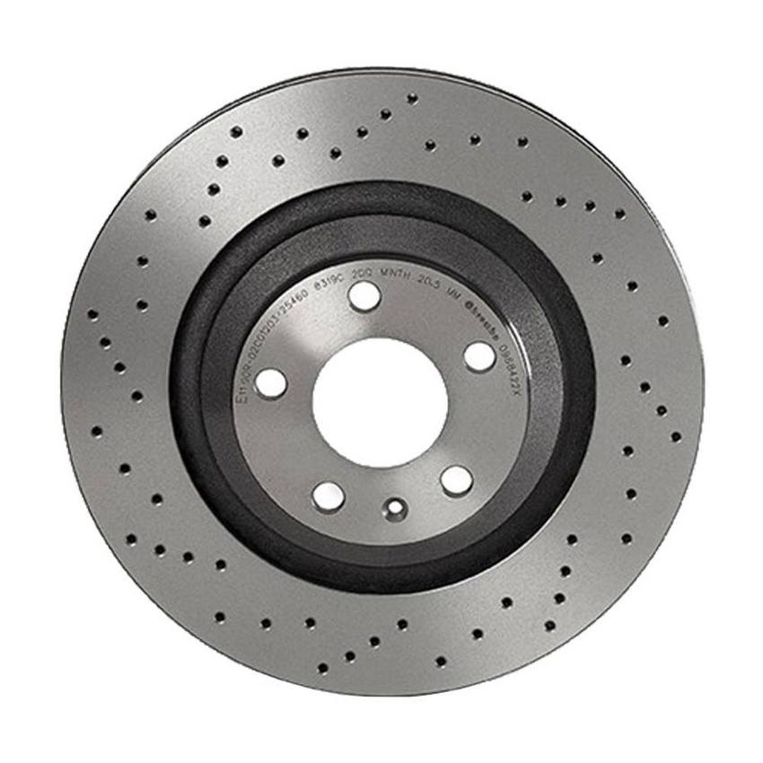 Audi Brembo Disc Brake Rotor Rear (330mm) (Xtra) 4F0615601F Brembo 09